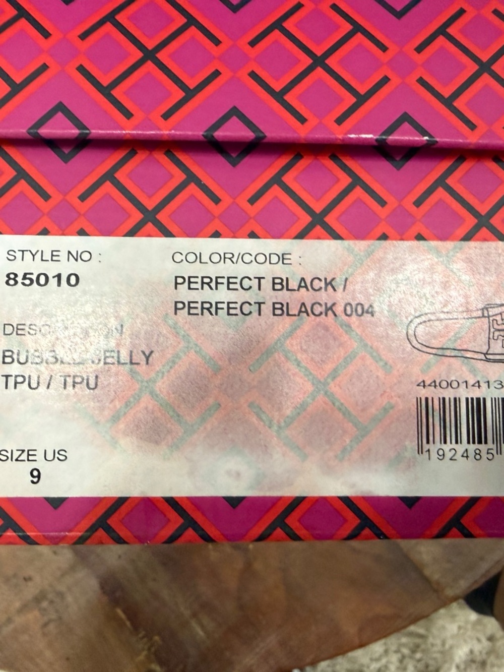 TORY BURCH $188 BLACK BUBBLE JELLY SLIDE SANDAL/Sz 9 39 EU Style 85010 - Picture 6 of 13